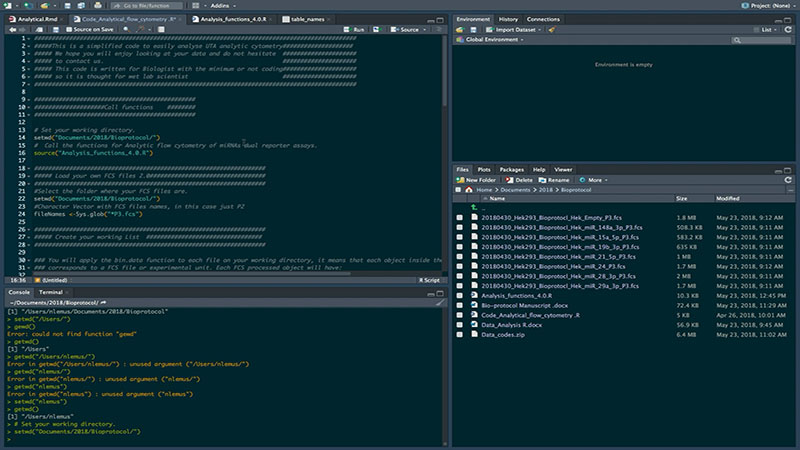 R studio data analysis