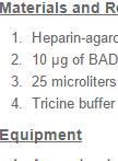 Native BAD-1 Binding to Heparin-agarose