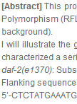 线虫点突变的PCR-RFLP基因型鉴定