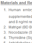 Synchronize Human Embryonic Stem Cells at Different Cell Cycle Stage