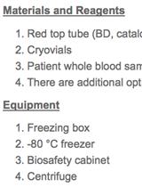 Cryopreservation of Human Serum