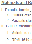 Plasmodium falciparum Rosette Disruption Assay