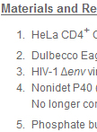 HIV-1 Single Cycle Infection