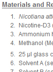 Determination of Nectar Nicotine Concentration in N. attenuata