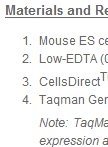 Single-cell Gene Expression Profiling of Mouse Stem Cells With Fluidigm BiomarkTM Dynamic Array