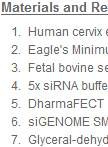 Dharmacon siRNA Transfection of HeLa Cells
