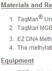 Quantitative Methylation Specific PCR (qMSP)