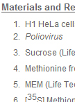 Isolation of Radiolabeled Poliovirus Particles from H1 HeLa Cells