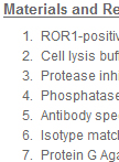 Immunoprecipitation of ROR1