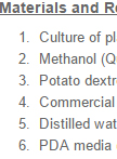 Bioassay of Extracts of the Endophytic Fungi