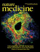 Cover of Nature Medicine, featuring study using the protocol.