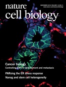 Cover of Nature Cell Biology, featuring study using the protocol.