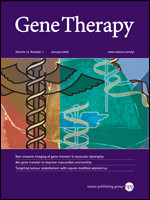 Cover of Gene Therapy, featuring study using the protocol.