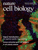 Cover of Nature Cell Biology, featuring study using the protocol.