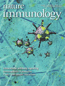 Cover of Nature Immunology, featuring study using the protocol.