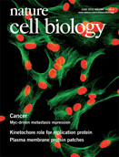 Cover of Nature Cell Biology, featuring study using the protocol.