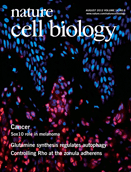 Cover of Nature Cell Biology, featuring study using the protocol.