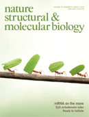 Cover of Nature Structural & Molecular Biology, featuring study using the protocol.