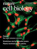 Cover of Nature Cell Biology, featuring study using the protocol.