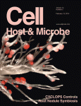 Cover of Cell Host & Microbe, featuring study using the protocol.