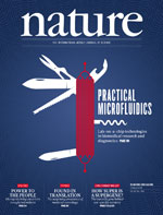 Cover of Nature, featuring study using the protocol.
