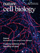 Cover of Nature Cell Biology, featuring study using the protocol.