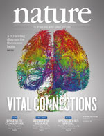 Cover of Nature, featuring study using the protocol.