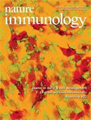 Cover of Nature Immunology, featuring study using the protocol.