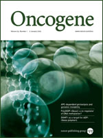 Cover of Oncogene, featuring study using the protocol.