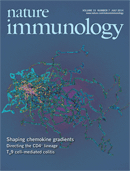 Cover of Nature Immunology, featuring study using the protocol.