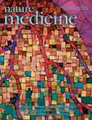Cover of Nature Medicine, featuring study using the protocol.