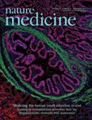 Cover of Nature Medicine, featuring study using the protocol.