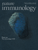 Cover of Nature Immunology, featuring study using the protocol.