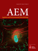 Cover of Applied and Environmental Microbiology, featuring study using the protocol.