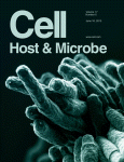 Cover of Cell Host & Microbe, featuring study using the protocol.