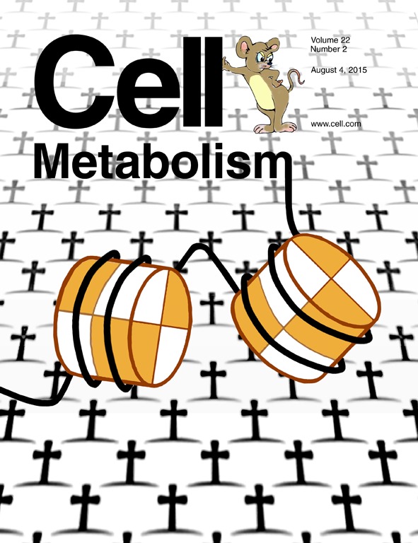 Cover of Cell Metabolism, featuring study using the protocol.