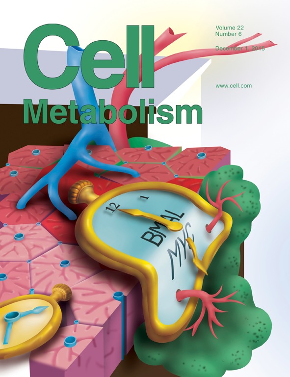 Cover of Cell Metabolism, featuring study using the protocol.