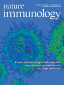 Cover of Nature Immunology, featuring study using the protocol.