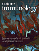 Cover of Nature Immunology, featuring study using the protocol.