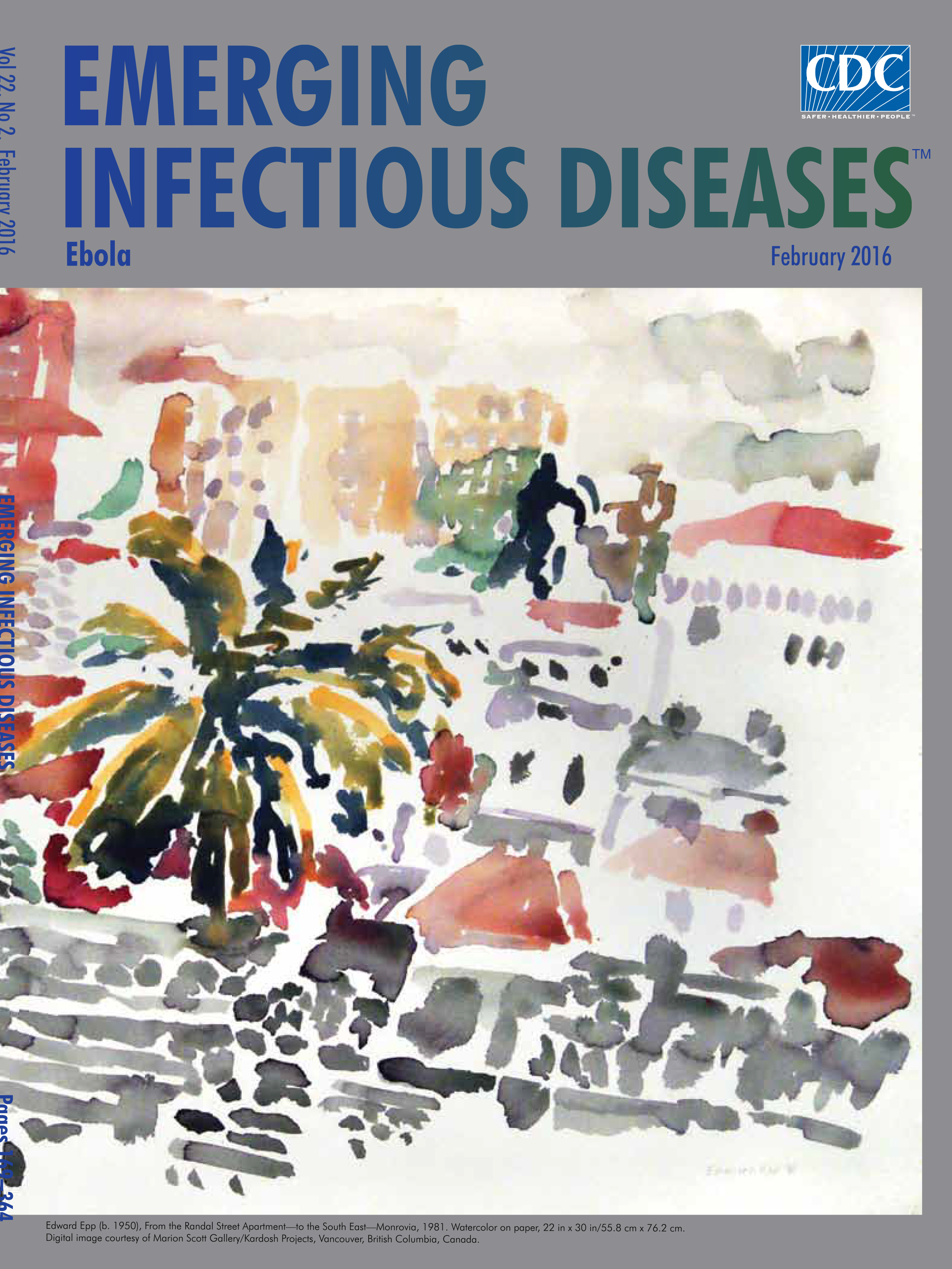 Cover of Emerging Infectious Diseases, featuring study using the protocol.