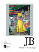 Cover of Journal of Bacteriology, featuring study using the protocol.