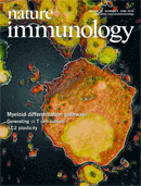 Cover of Nature Immunology, featuring study using the protocol.