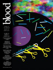 Cover of Blood, featuring study using the protocol.