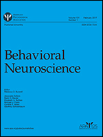 Cover of Behavioral Neuroscience, featuring study using the protocol.
