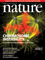 Cover of Nature, featuring study using the protocol.
