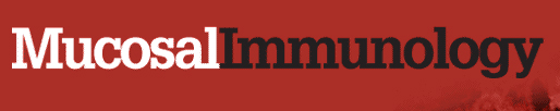 Cover of Mucosal Immunology, featuring study using the protocol.