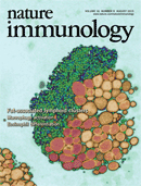 Cover of Nature Immunology, featuring study using the protocol.