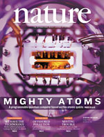 Cover of Nature, featuring study using the protocol.
