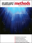 Cover of Nature Methods, featuring study using the protocol.