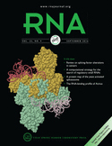 Cover of RNA, featuring study using the protocol.